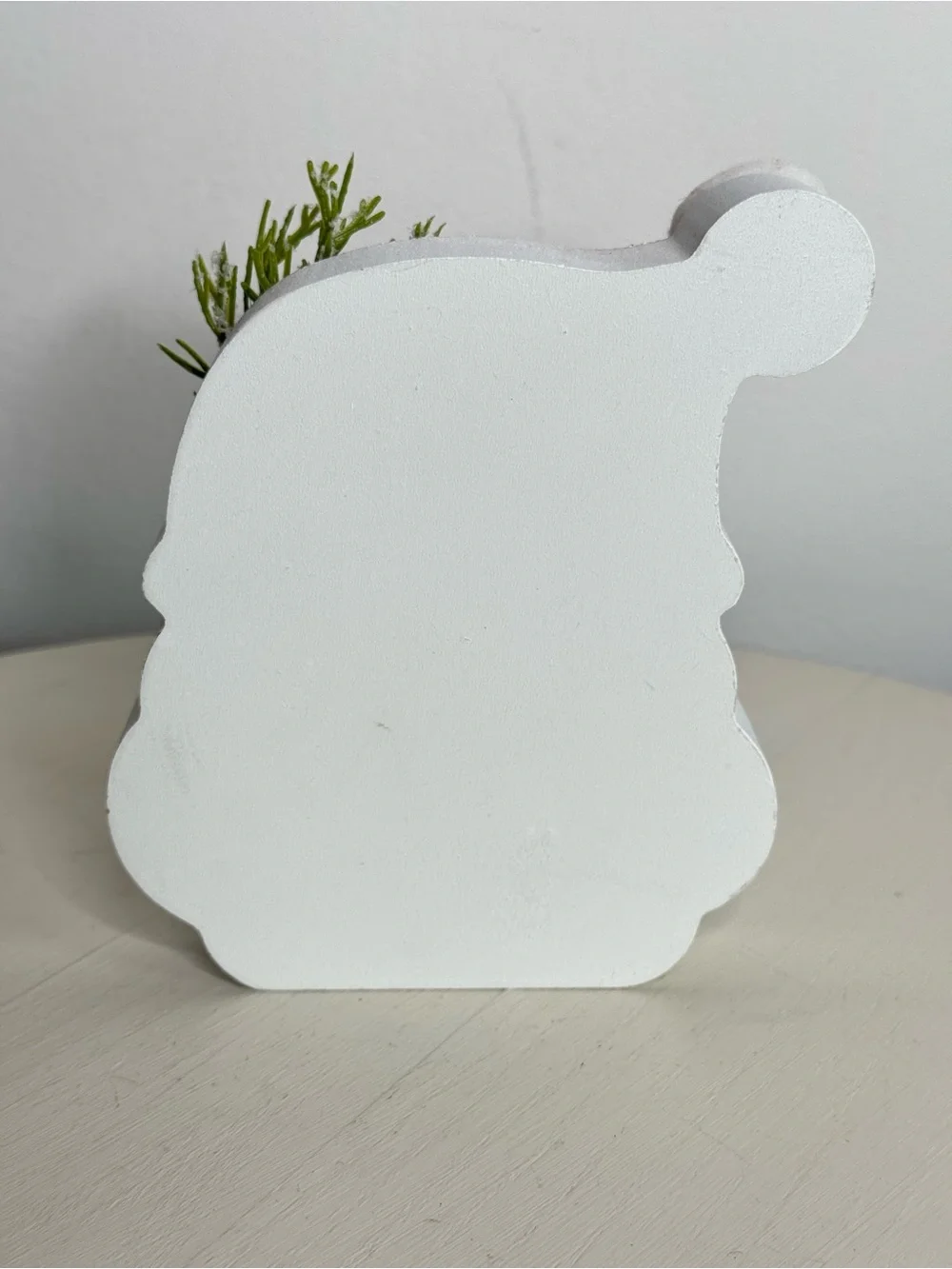 Santa Wearing Glasses Block Sign